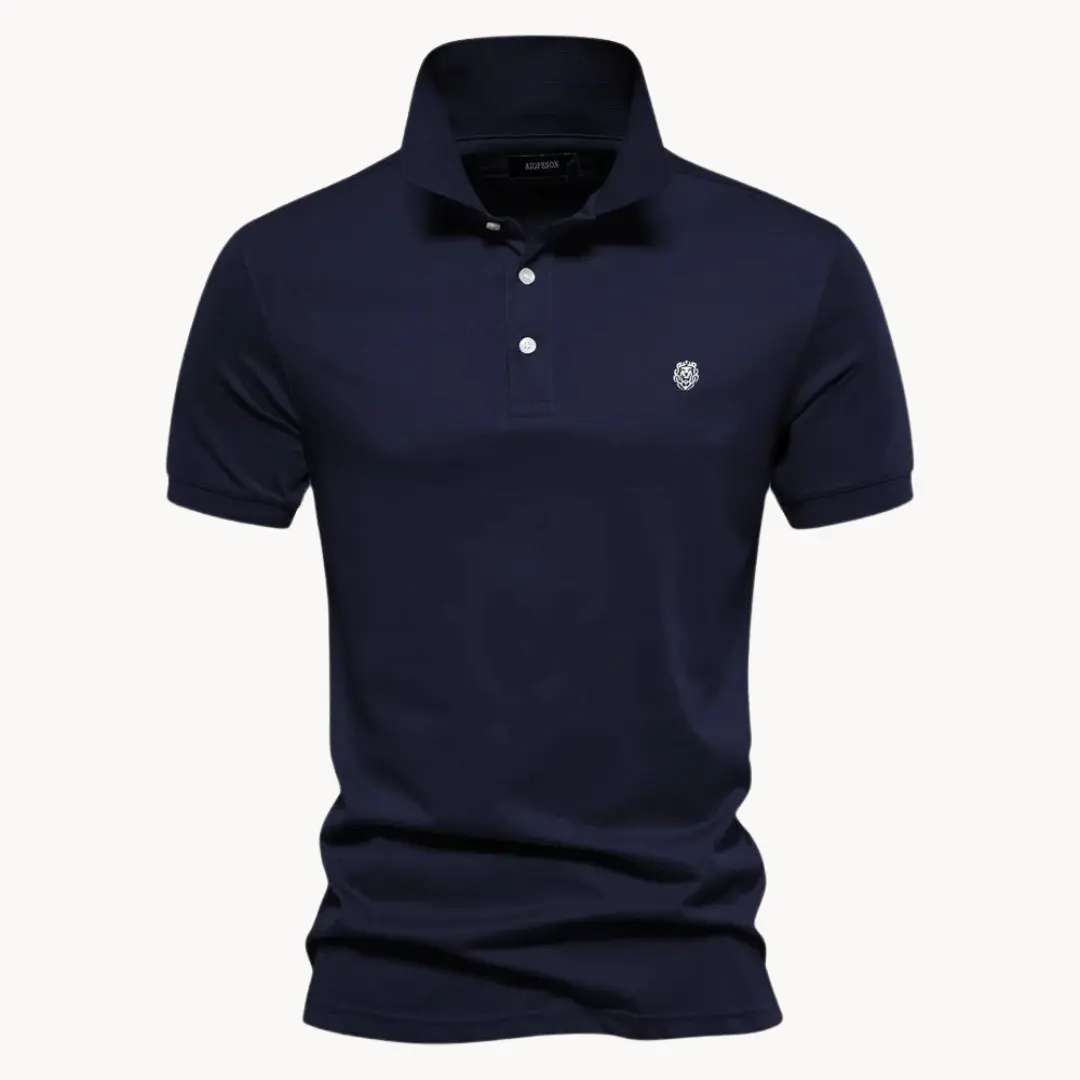 Cotton Troyer Neck - Polo Shirt CASA LARO