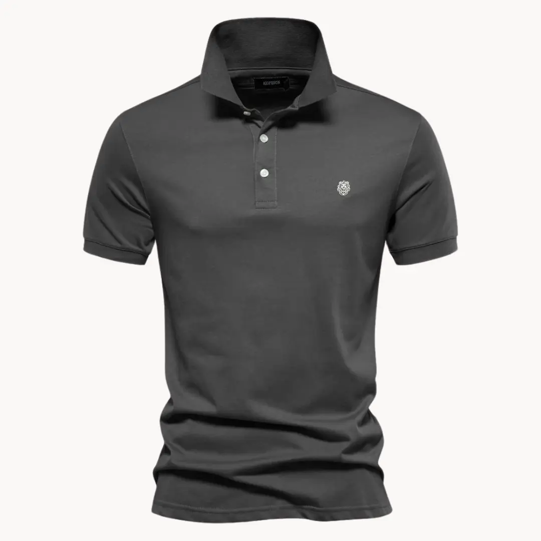Cotton Troyer Neck - Polo Shirt CASA LARO