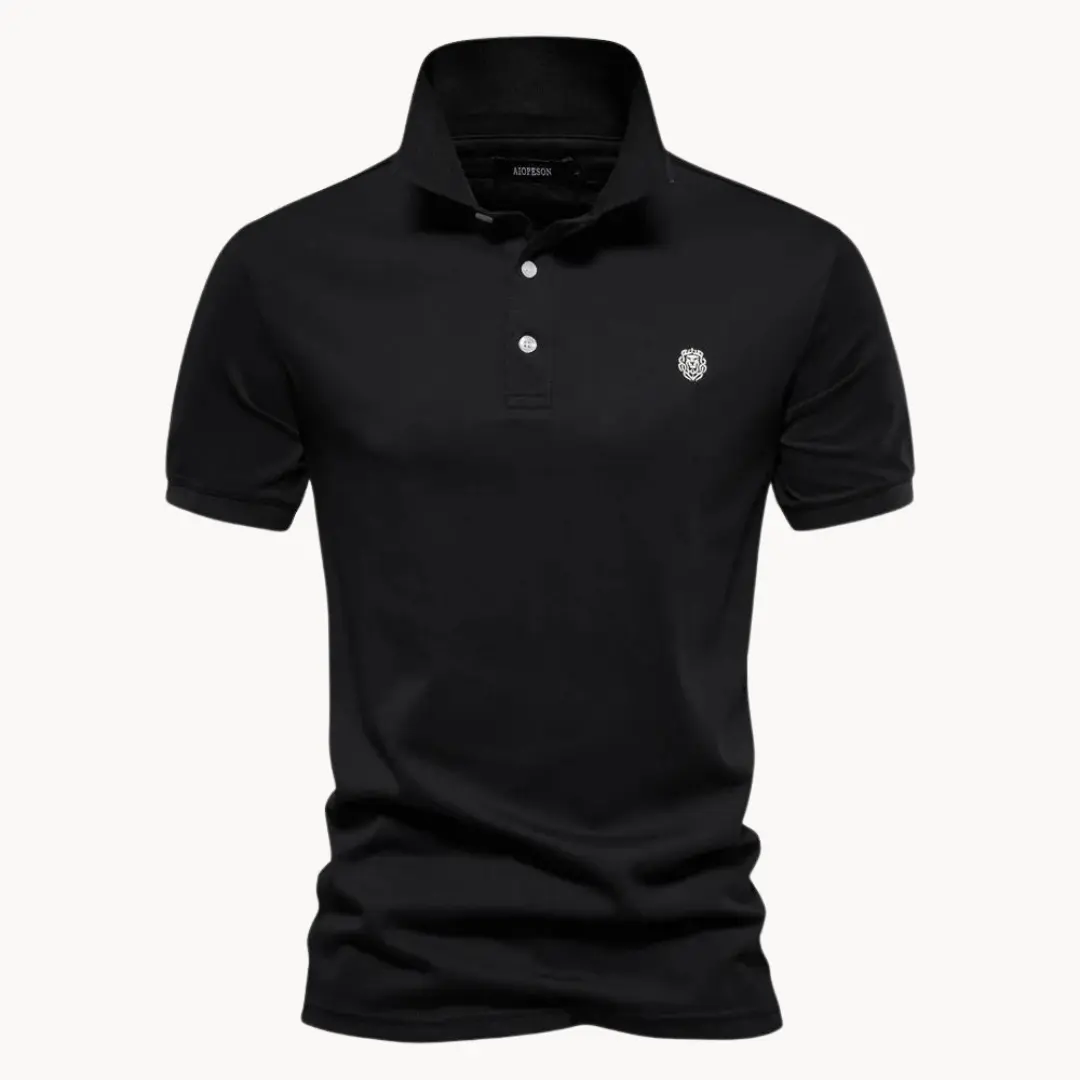 Cotton Troyer Neck - Polo Shirt CASA LARO