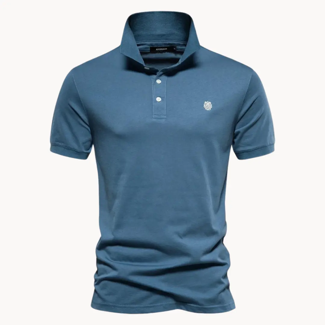 Cotton Troyer Neck - Polo Shirt CASA LARO