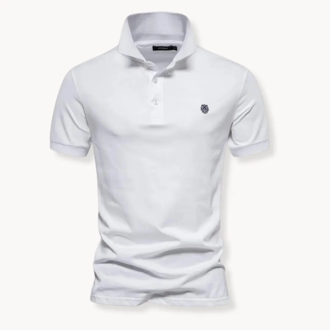Cotton Troyer Neck - Polo Shirt CASA LARO