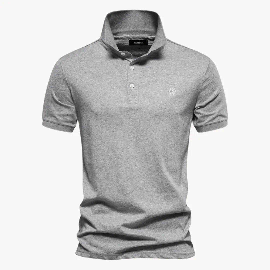 Cotton Troyer Neck - Polo Shirt CASA LARO