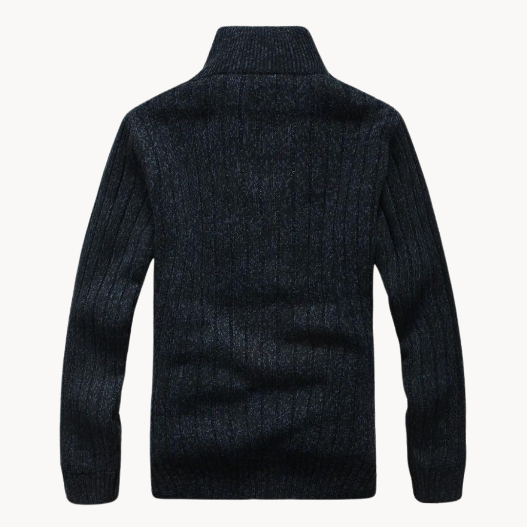 Cozy Knit Zip-Up - Cardigan CASA LARO MEN