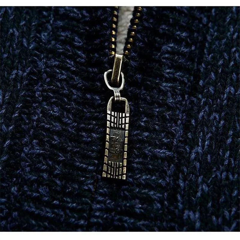 Cozy Knit Zip-Up - Cardigan CASA LARO MEN