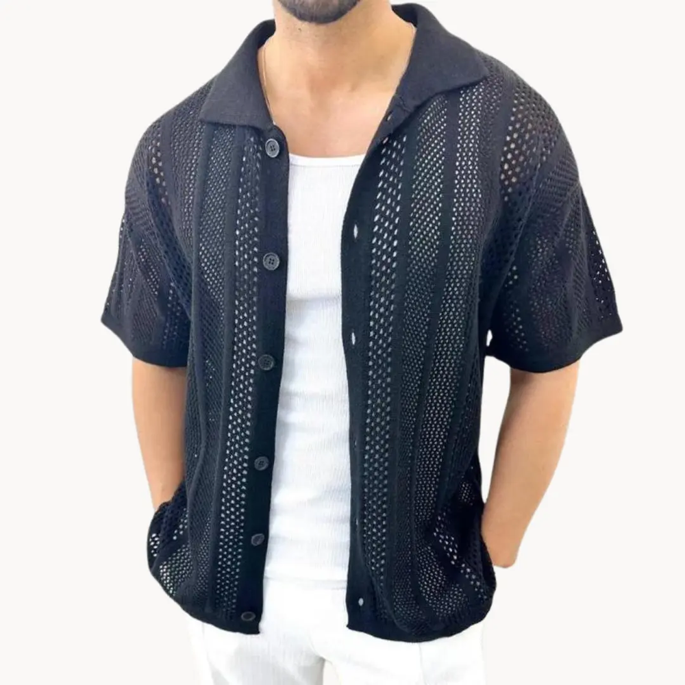 Crochet Short Sleeve - Shirt CASA LARO