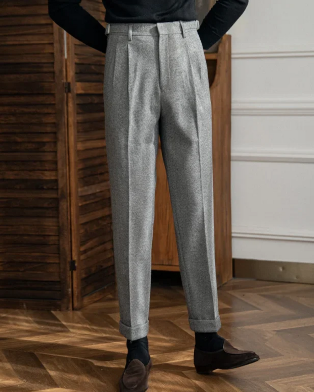 Crowned High-Waist Tailored - Trousers CASA LARO MEN