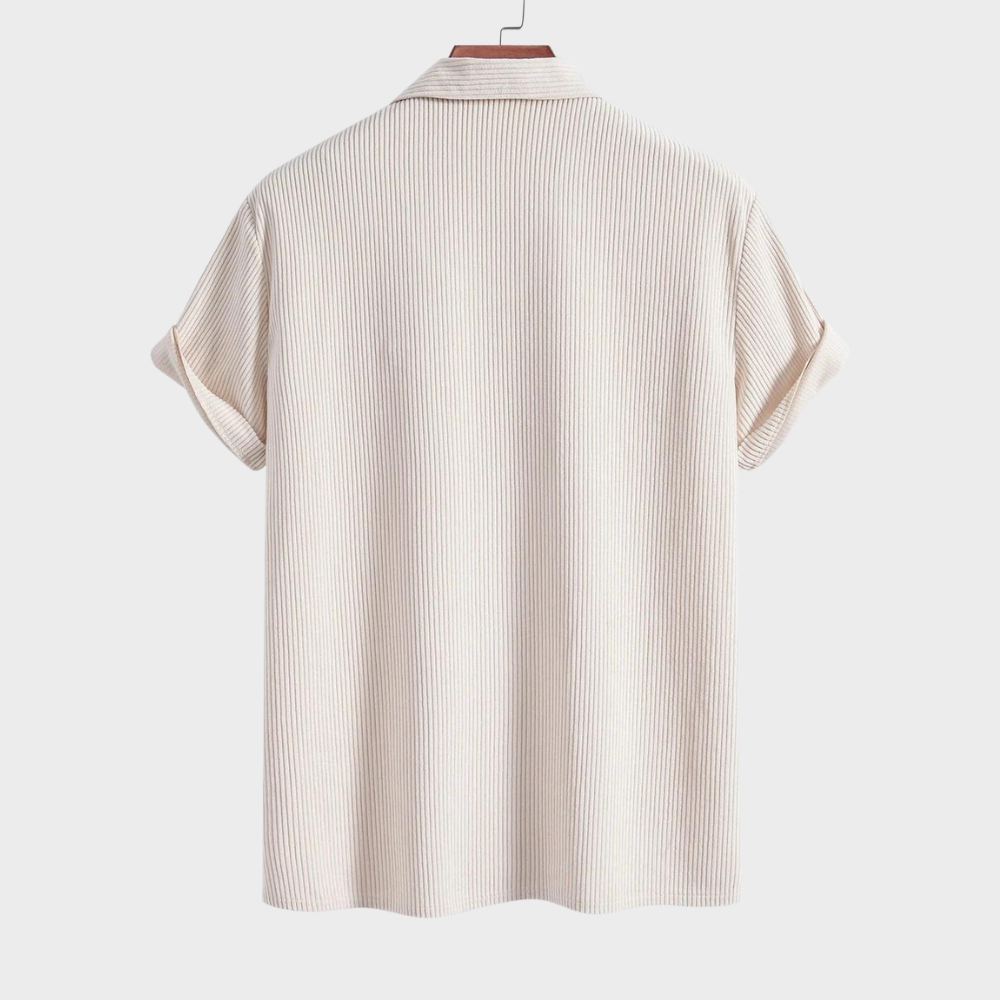 Cuban Collar Corduroy - Shirt CASA LARO MEN