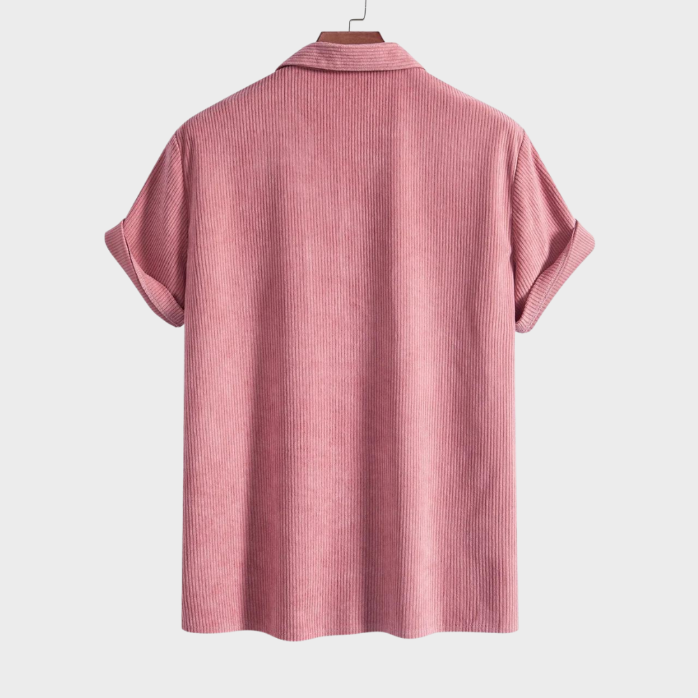 Cuban Collar Corduroy - Shirt CASA LARO MEN