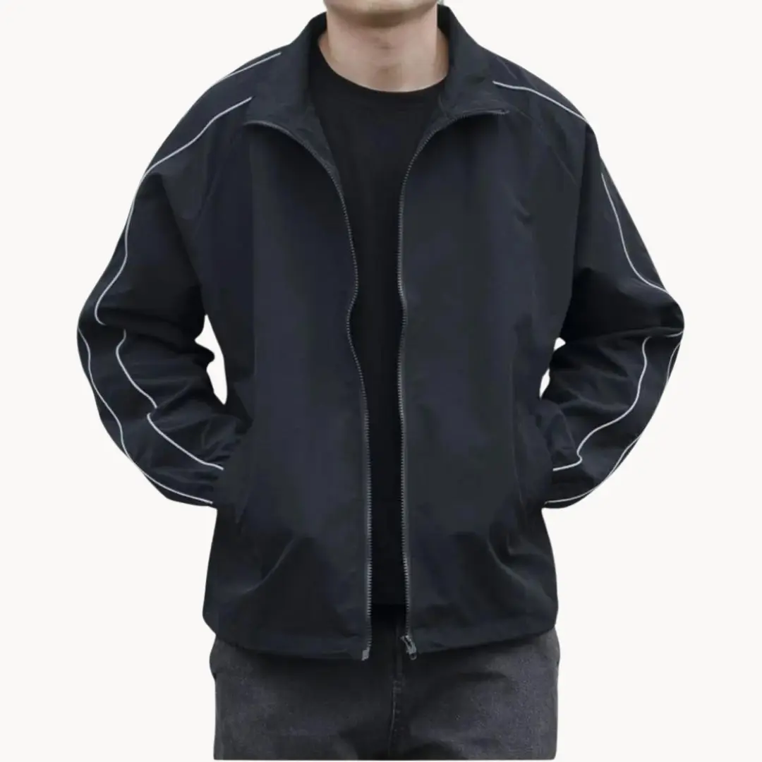 Dash-Stripe Zip-Up Athletic - Track Jacket CASA LARO