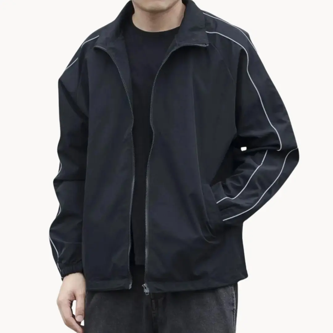 Dash-Stripe Zip-Up Athletic - Track Jacket CASA LARO