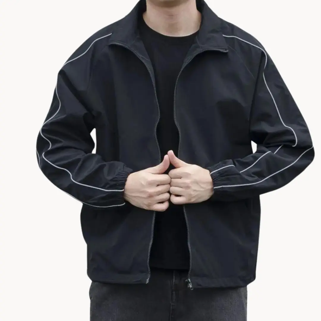 Dash-Stripe Zip-Up Athletic - Track Jacket CASA LARO