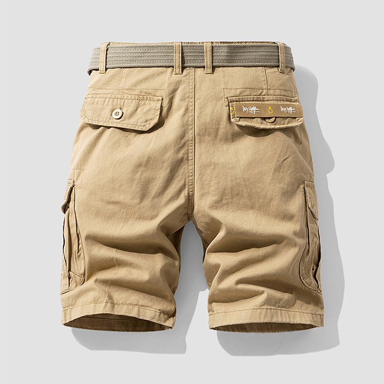 Olive Cotton Cargo - Shorts