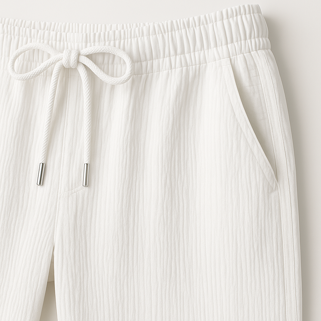 Tailored Linen Blazer Set - Two-Piece Set