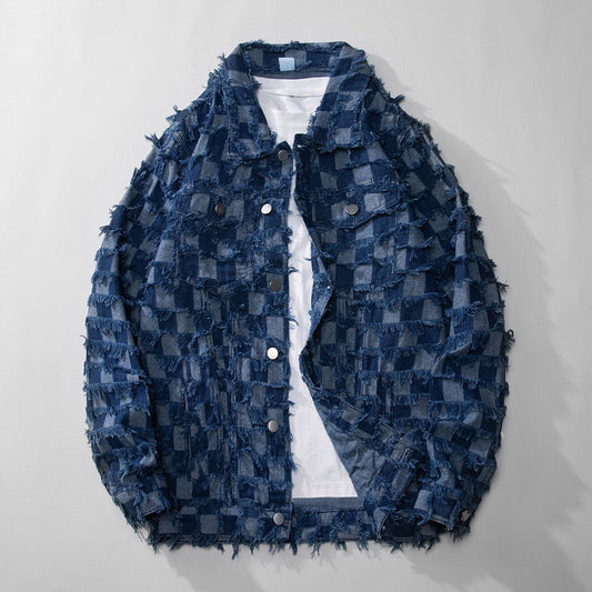 Distressed Blue Denim - Shirt CASA LARO MEN