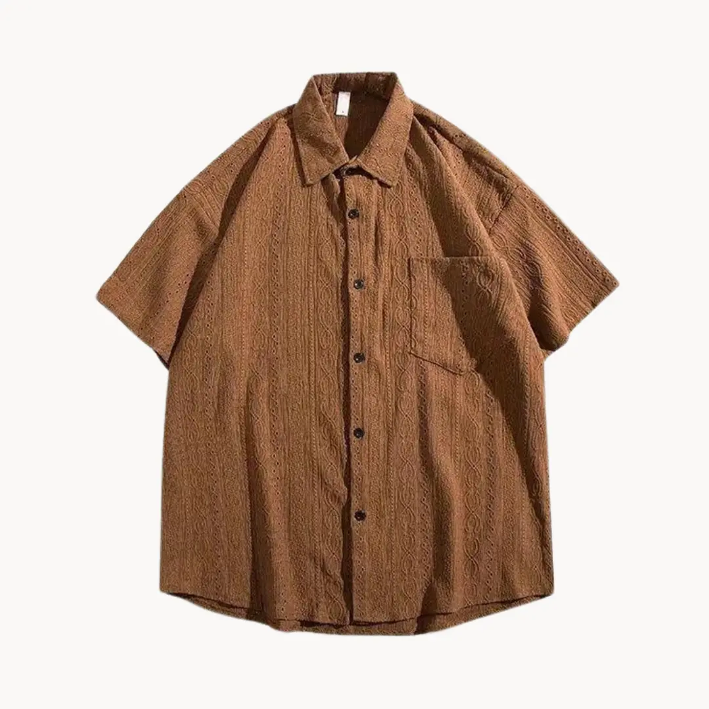 Driftwood Oversized Button-Front - Polo Shirt CASA LARO