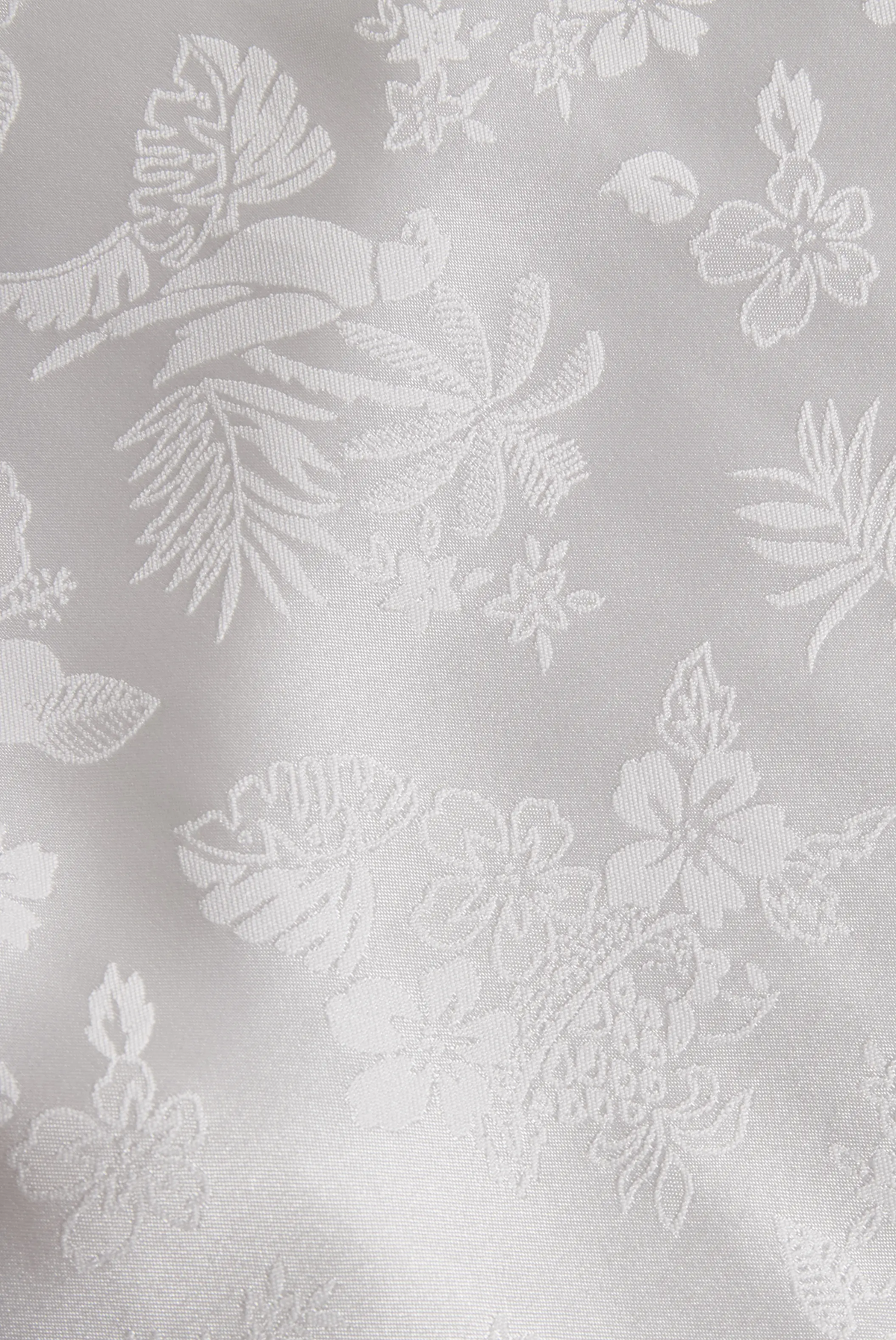 Elegant Ivory Satin Jacquard - Women's Shirt CASA LARO