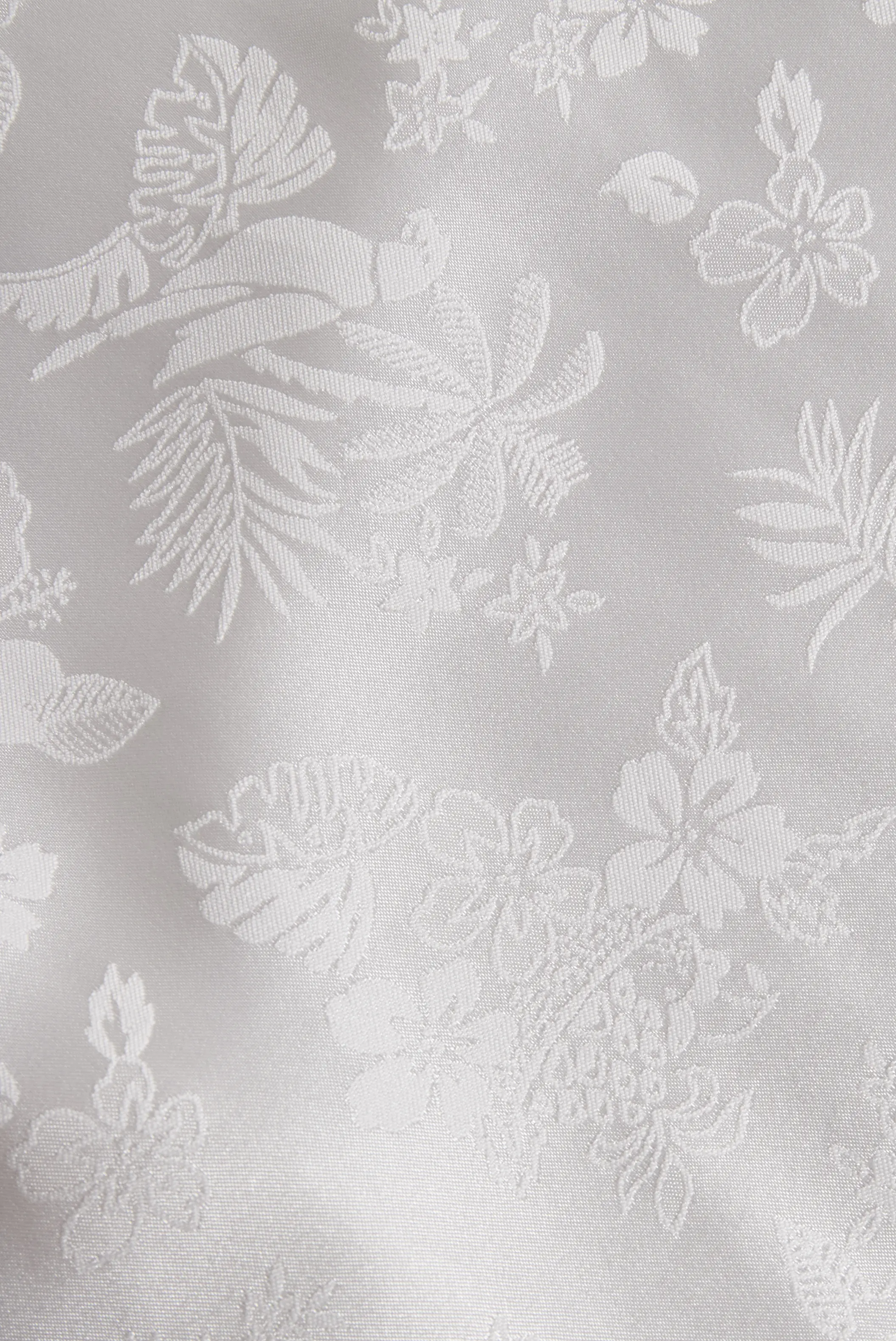 Elegant Ivory Satin Jacquard - Women's Shirt CASA LARO