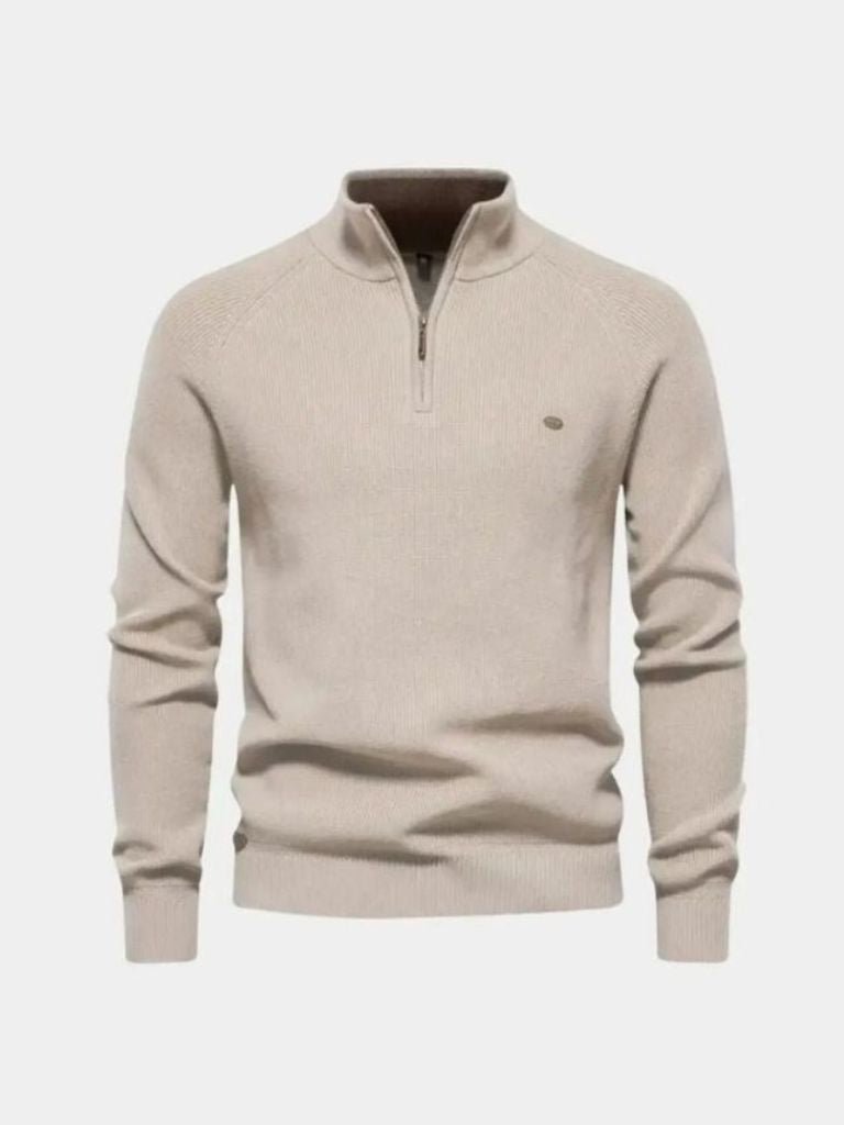 Elegant Quarter Zip Sweater - Casa  Laro CASA LARO