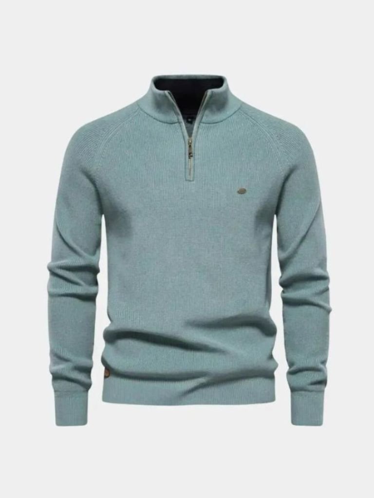 Elegant Quarter Zip Sweater - Casa  Laro CASA LARO