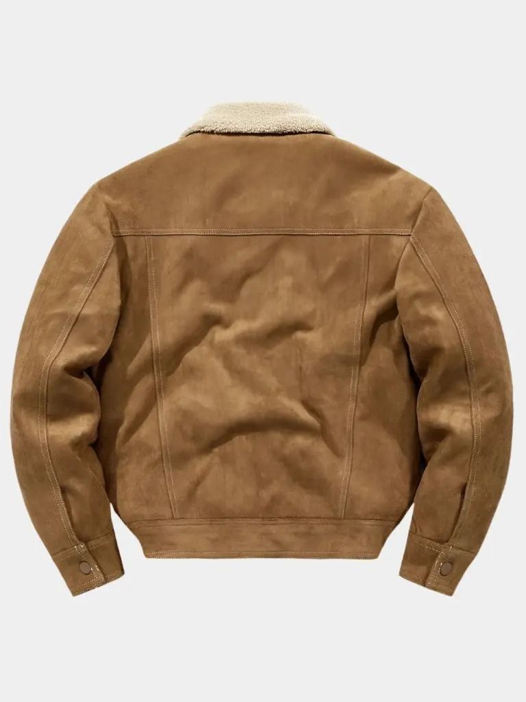 Essential Fleece Suede Jacket - Casa  Laro CASA LARO