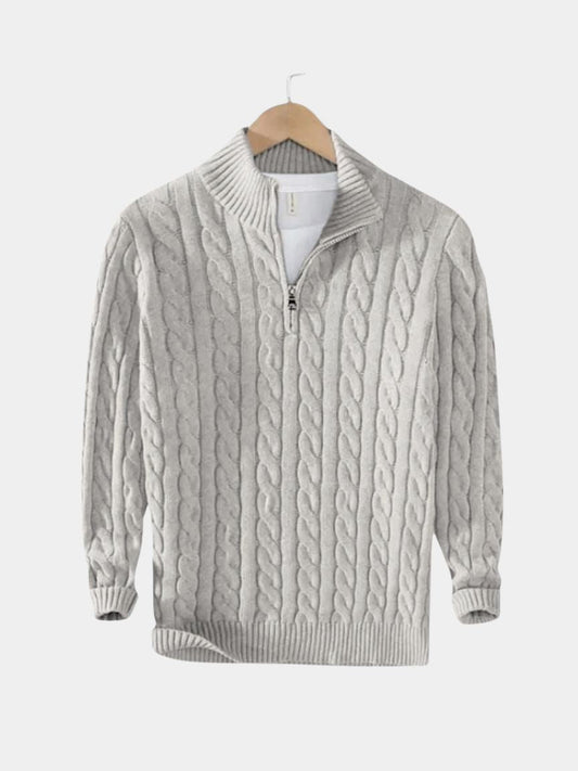 Essential Half Zip Curve Sweater - Casa  Laro CASA LARO