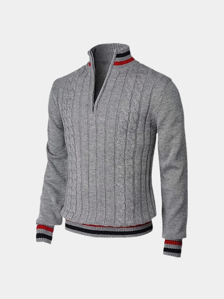 Essential Half Zip Turtleneck Sweater - Casa  Laro CASA LARO