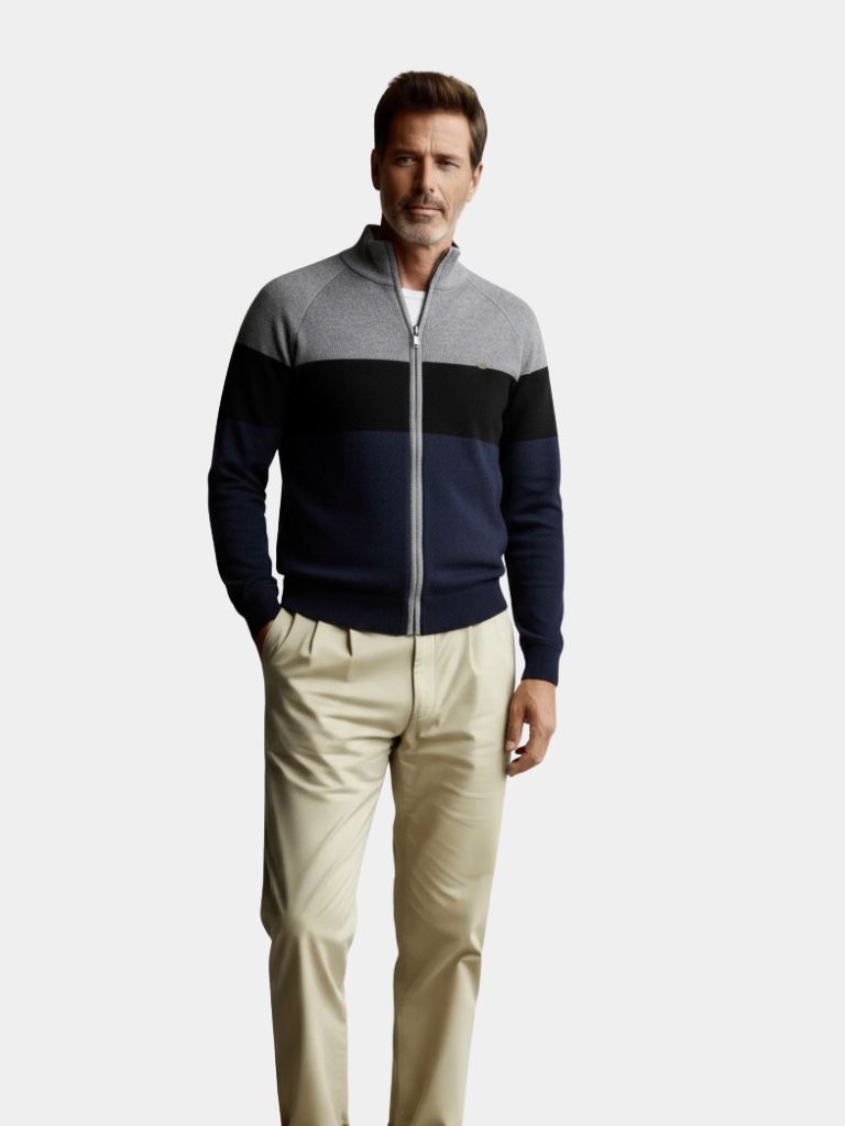 Essential Knit Zipper Sweater - Casa  Laro CASA LARO
