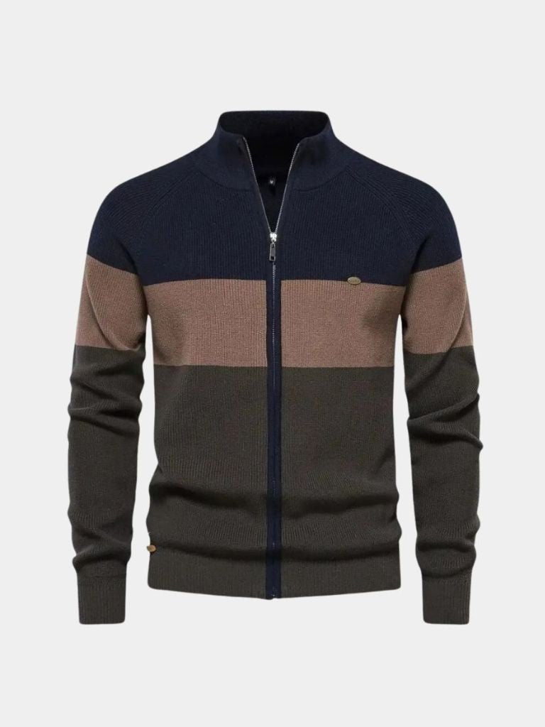 Essential Knit Zipper Sweater - Casa  Laro CASA LARO