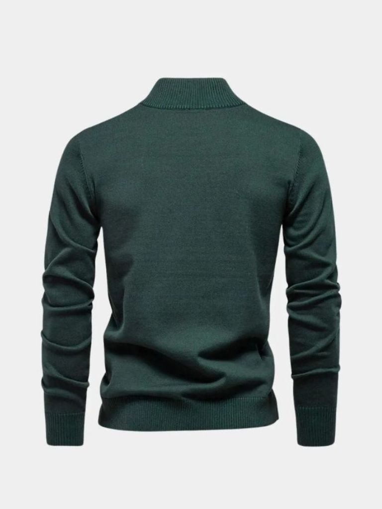 Essential Quarter-Zip Jumper Sweater - Casa  Laro CASA LARO