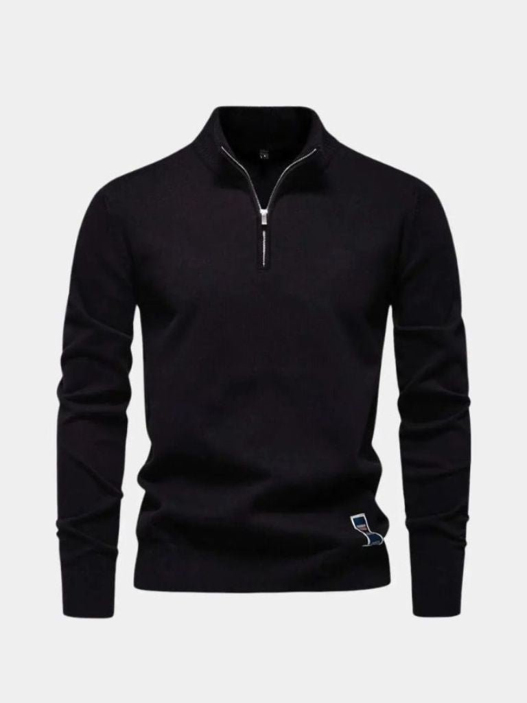 Essential Quarter-Zip Jumper Sweater - Casa  Laro CASA LARO