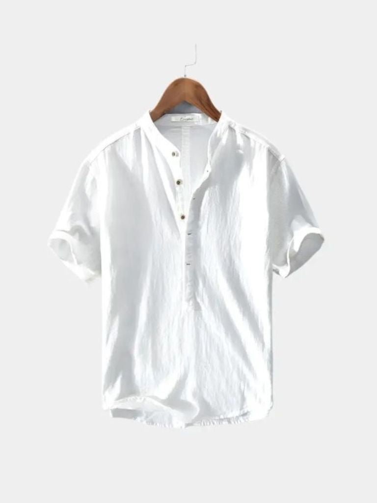 Essential Short Sleeve Linen Shirt - Casa  Laro CASA LARO