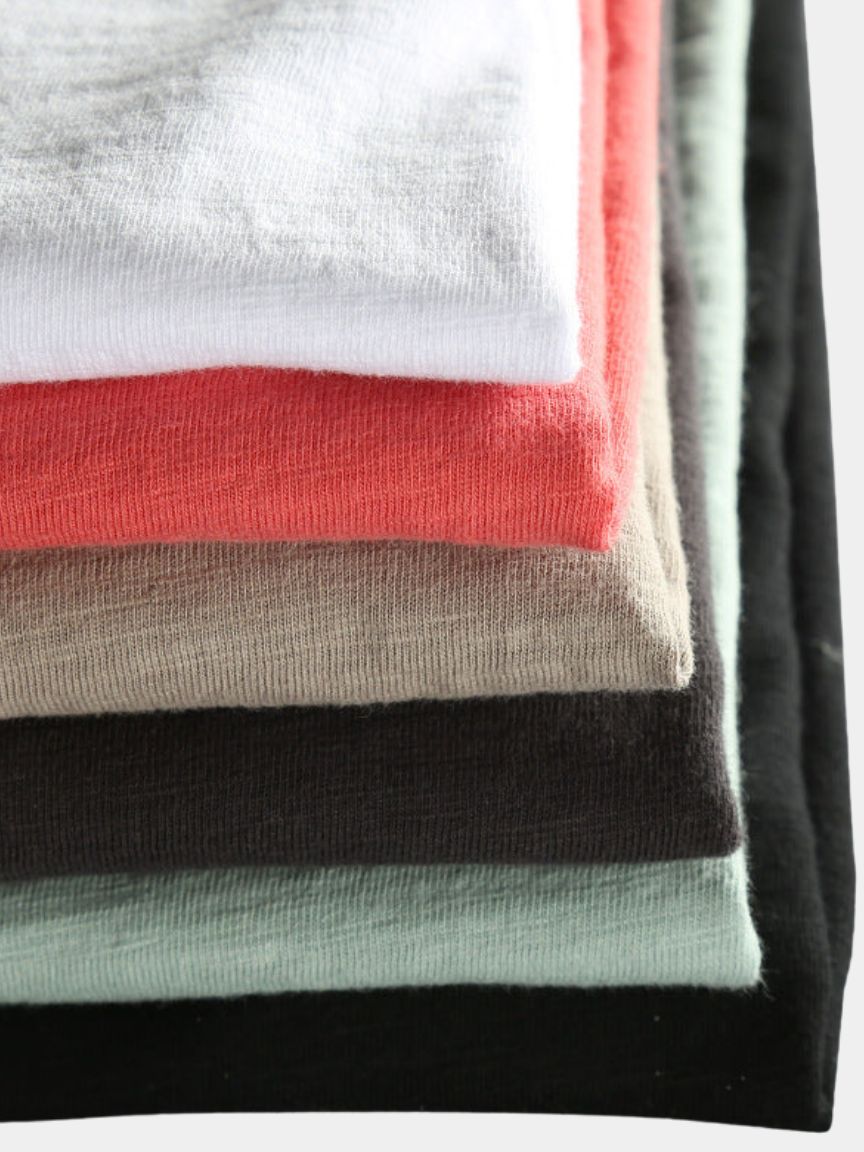 Essential Vintage Cotton Long Sleeve Tee - Casa  Laro CASA LARO