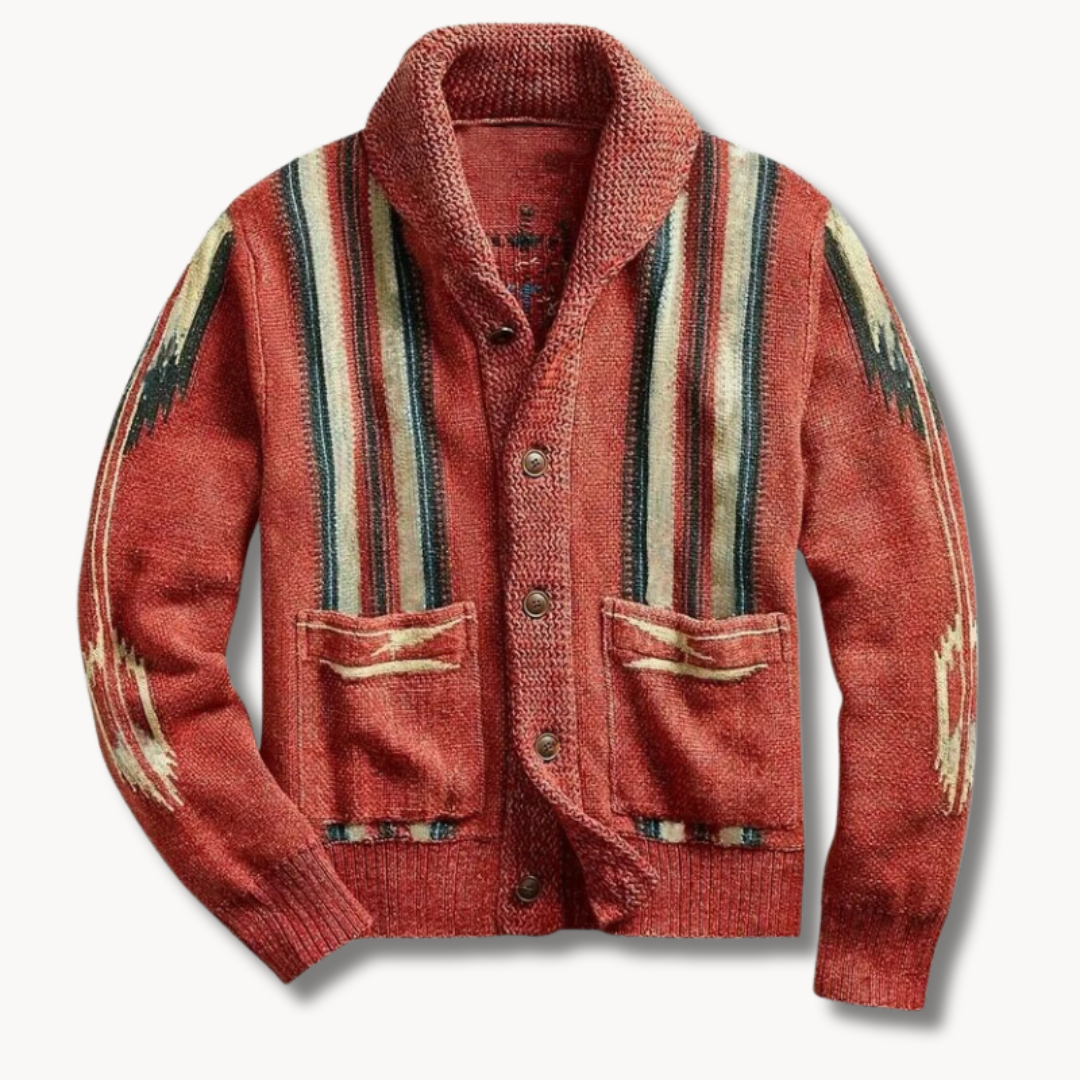 Comfort Knitted Shawl Collar - Cardigan