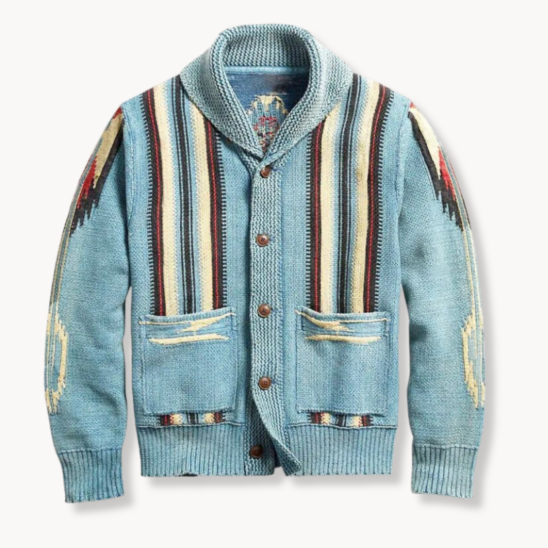 Comfort Knitted Shawl Collar - Cardigan