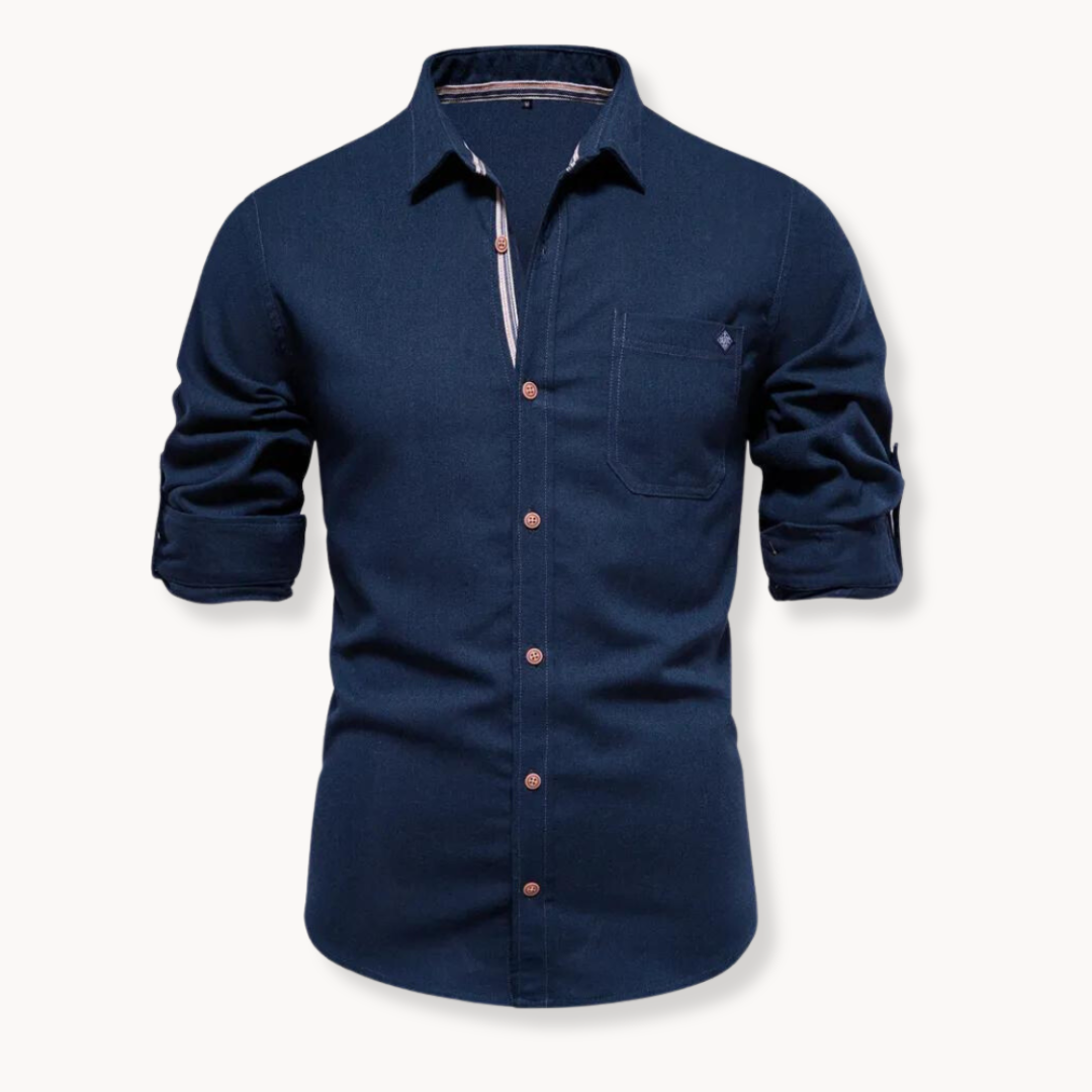 Cotton Button-Down - Shirt