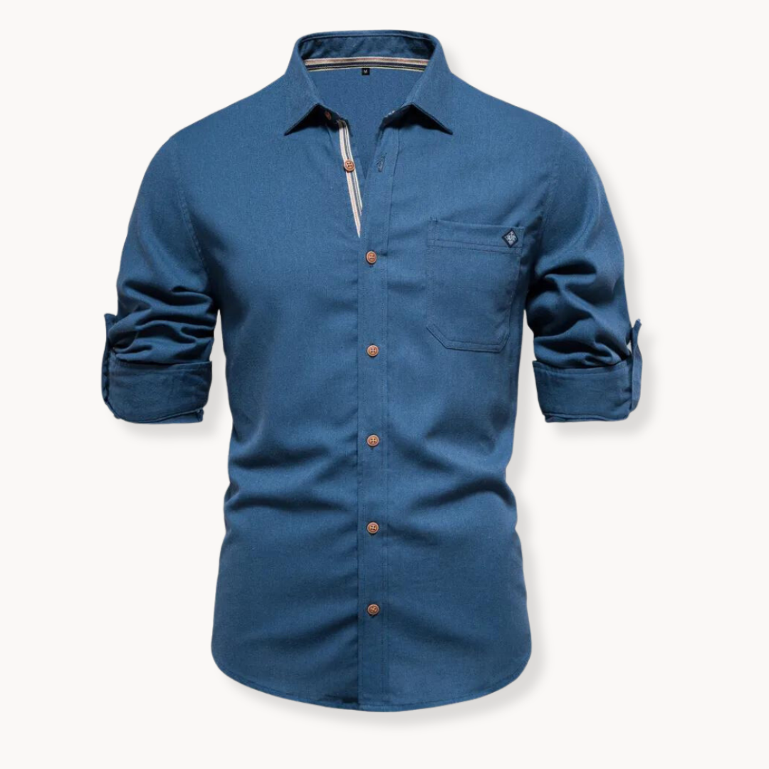 Cotton Button-Down - Shirt