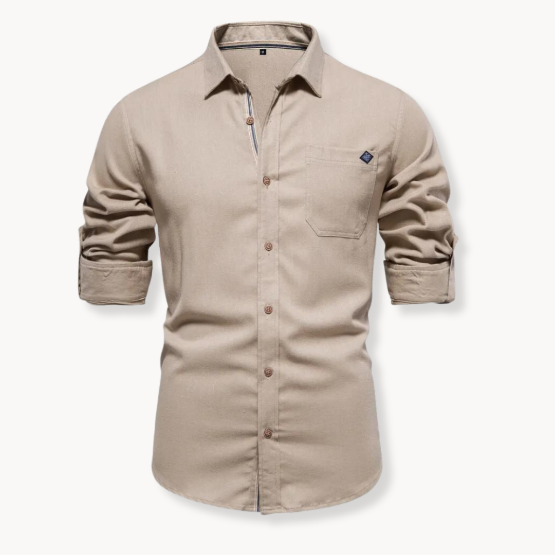 Cotton Button-Down - Shirt