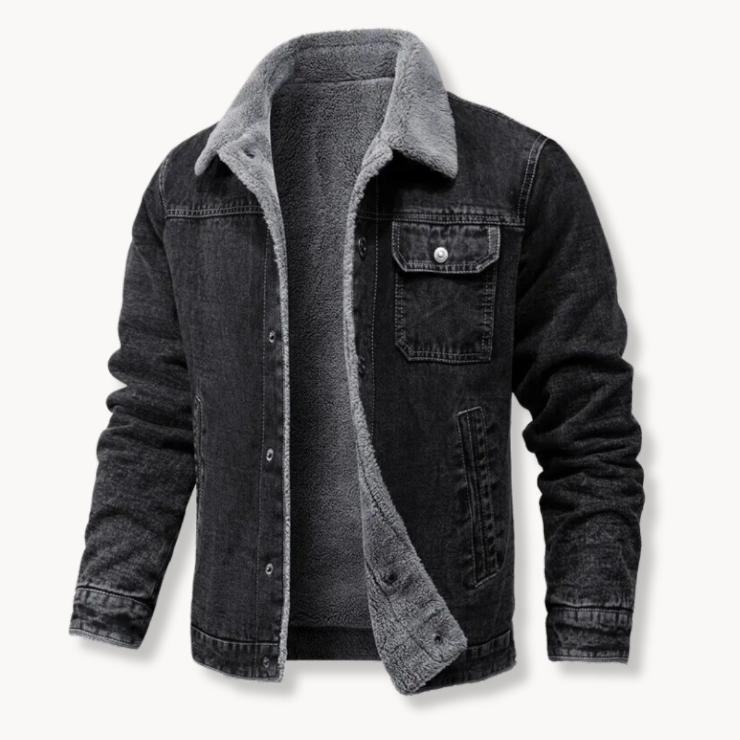 Houston Washed Blue Denim Trucker - Jacket
