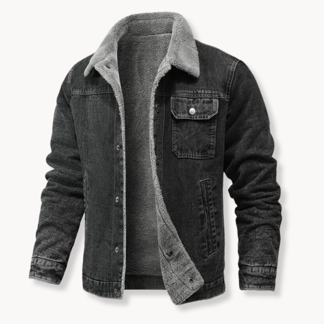 Houston Washed Blue Denim Trucker - Jacket