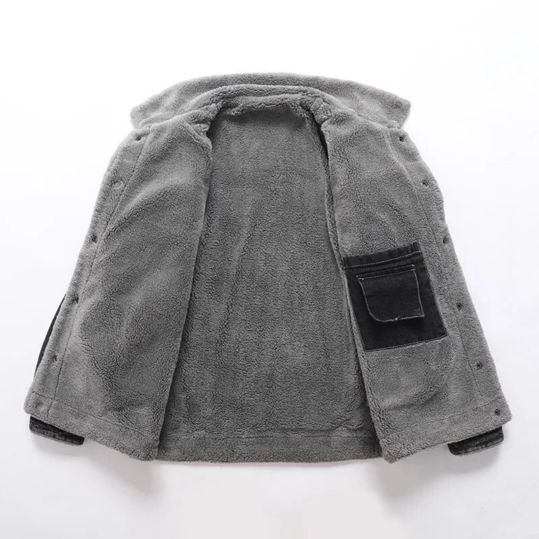 Houston Washed Blue Denim Trucker - Jacket