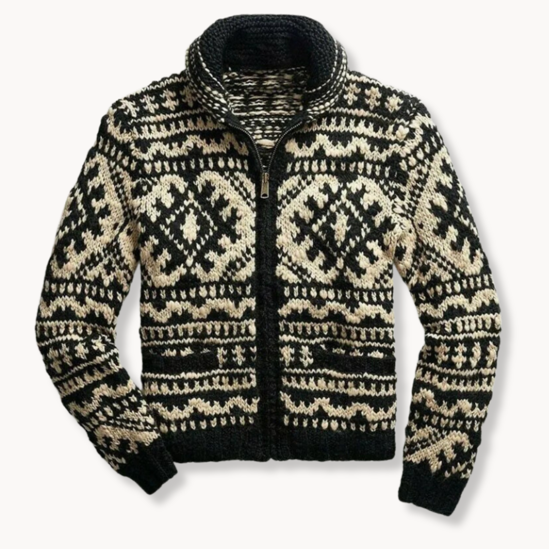 Warm Zip-Up Knit - Sweater