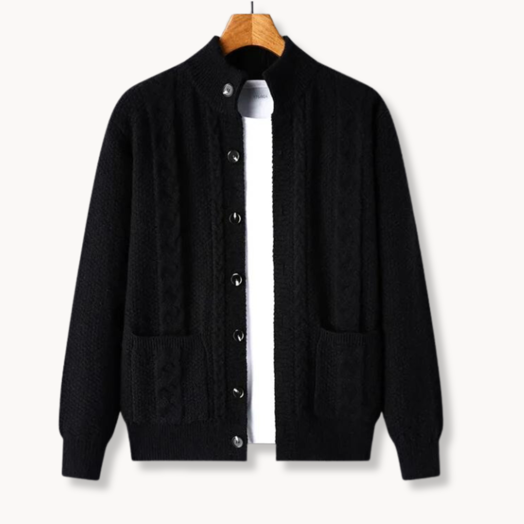 Cable Knit Wool - Cardigan