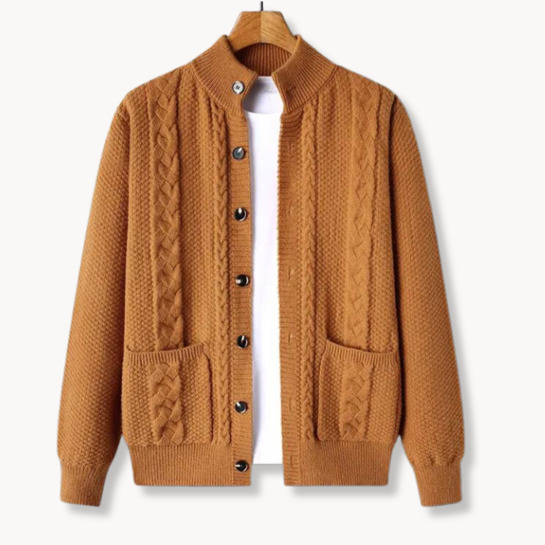 Cable Knit Wool - Cardigan