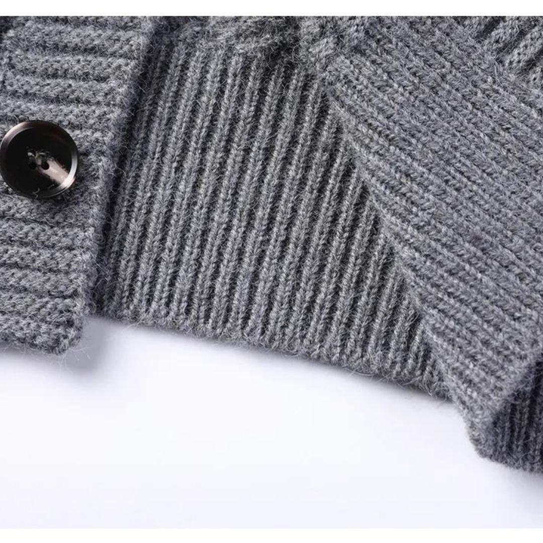 Cable Knit Wool - Cardigan