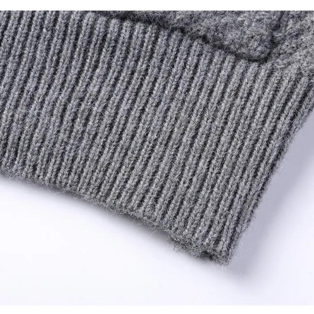 Cable Knit Wool - Cardigan