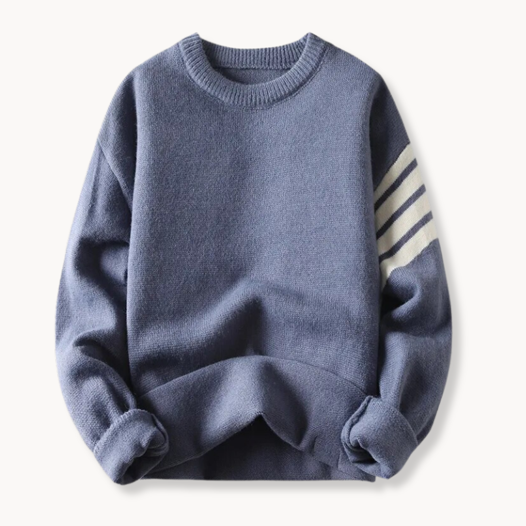 Ribbed Knit Crewneck - Sweater