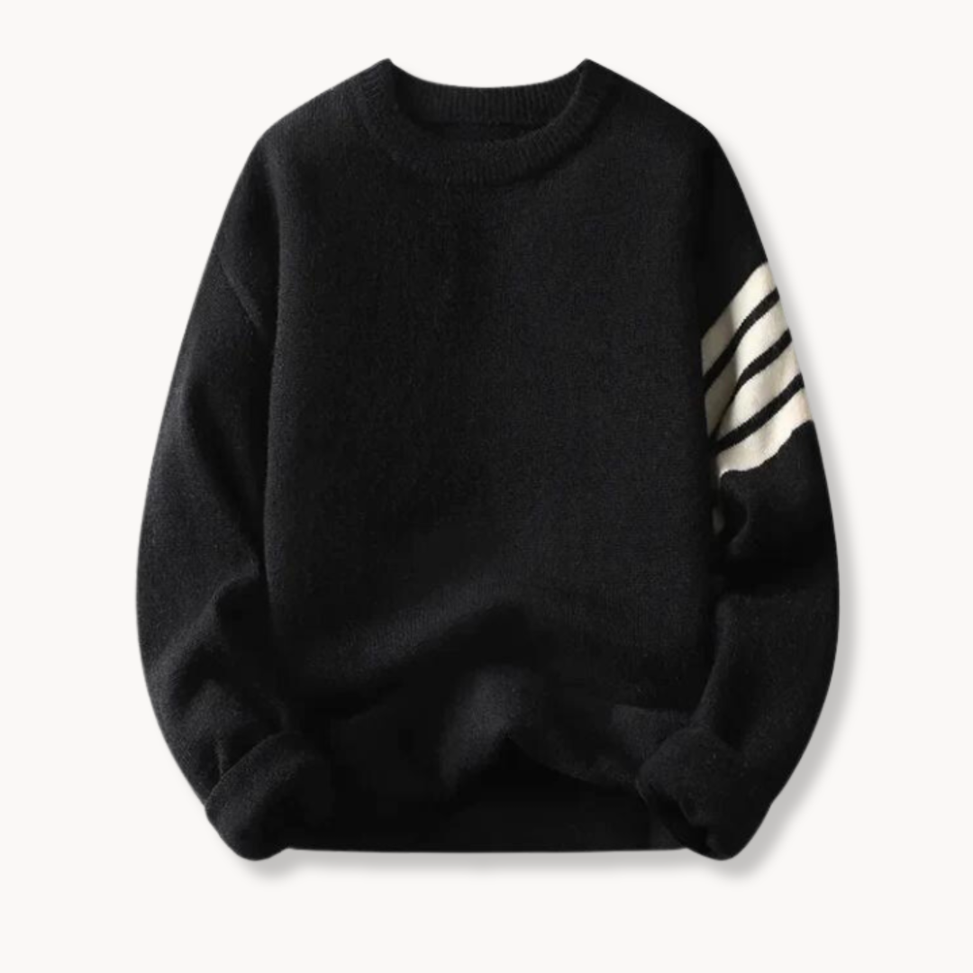 Ribbed Knit Crewneck - Sweater
