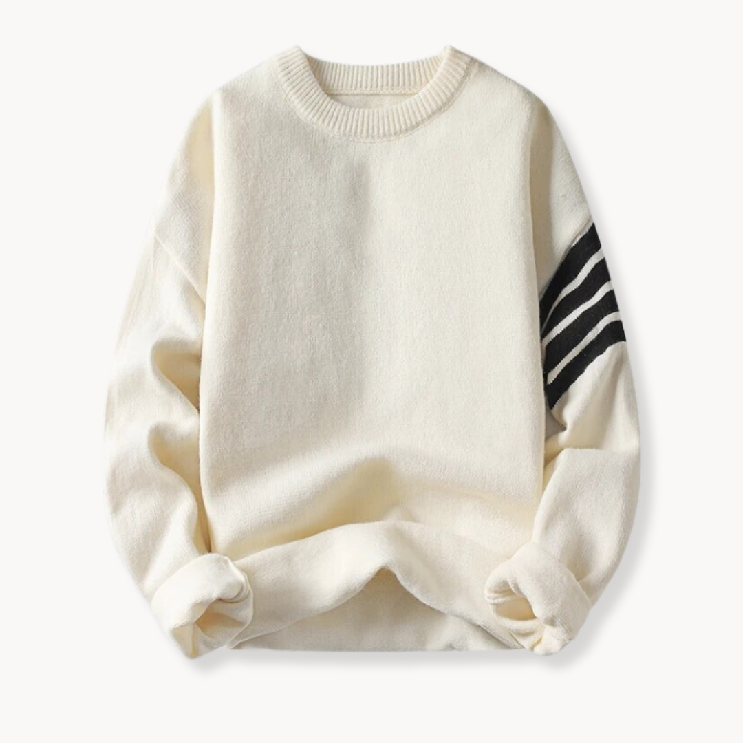 Ribbed Knit Crewneck - Sweater