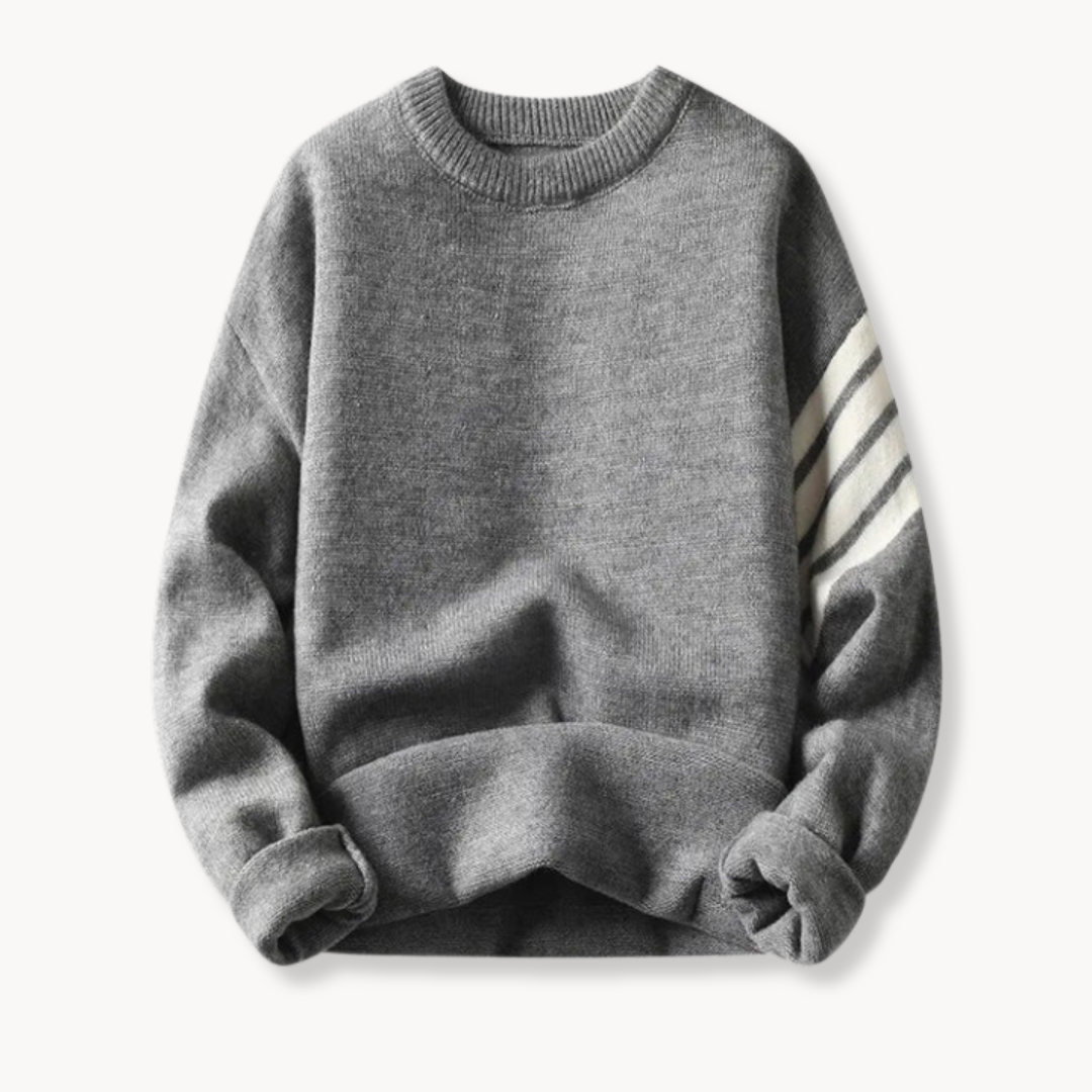 Ribbed Knit Crewneck - Sweater