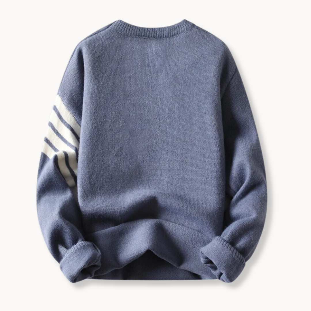 Ribbed Knit Crewneck - Sweater